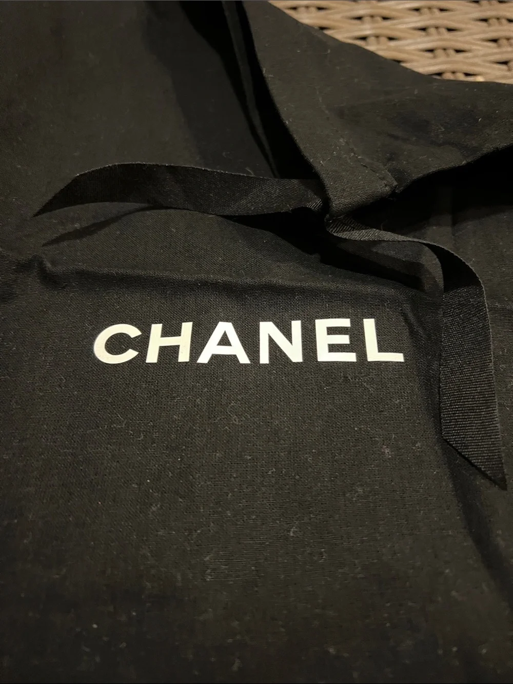 CHANEL black cotton